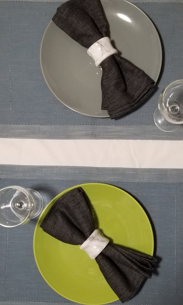 Pier 1, place setting set of 6, BNWT blue